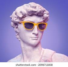 Statue David By Michelangelo Sunglasses 3d Stock Illustration 2094577237