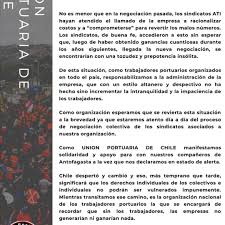Mientras no se resuelvan los problemas de fondo, las leyes sólo empeorarán la crítica situación de nuestro pueblo 15 de julio | trabajadores de 17 puertos de chile se adherirían al paro convocado por la unión portuaria a propósito del debate sobre el retiro del 10. Union Portuaria De Chile Photos Facebook