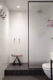 Should i partition the seat from the shower using a glass partition ? Stool In Bathroom Bathroom Remodel Master Trendy Bathroom Framed Shower