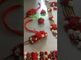 We offer range of designer wedding flower jewellery at lowest price. Artificial Flowers Jewellery Baby Shower Full Set Youtube