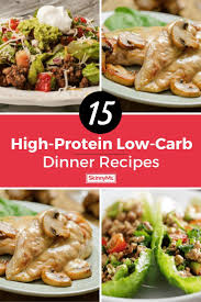 15 High Protein Low Carb Dinner Recipes Low Carb Dinner Healthy Skinny Recipes High Protein Recipes