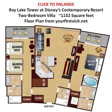 Photo Tour Of The Master Bedroom And Bath Space In One And Two Bedroom Villas At Bay Lake Tower Yourfirstvisit Net Bay Lake Tower Disney Contemporary Resort Bay Lake Tower Disney