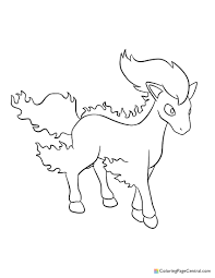 Find high quality ponyta coloring page, all coloring page images can be downloaded for free for personal use only. Pokemon Ponyta Coloring Page Coloring Page Central