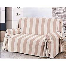 Ich möchte günstig kaufen mehr informationen. Amazon De Homelife Sofabezug Beige Couch Uberzug Weicher Sessel Sofa Uberzug Sofauberwurf Decke Gestreift Sofa Uberwurf Aus Angenehmer Baumwolle Schone Sofa Cover Abdeckung