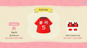 Kenma Jersey Acnh Animal Crossing Nekoma Team Animal Crossing Animal Crossing Qr Animal Crossing Game