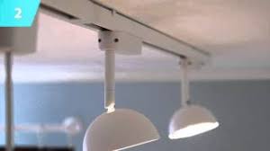 Hunter fan 46 low profile ceiling fan in brushed nickel with led light. Track Lighting Ideas Ikea Home Tour Youtube
