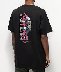 Primitive X Naruto Strike Black T Shirt Zumiez Black Tshirt Naruto Shirts Naruto T Shirt