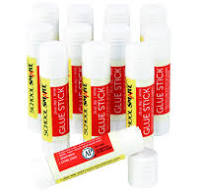 School Smart Glue Sticks, 0.28 Ounces, White and Dries Clear, Pack of 12