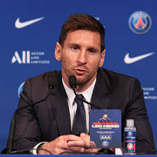 8, 2021 file photo, lionel messi cries at the start of a press conference at the camp nou stadium in barcelona, spain. Mauy4ocfeom5km