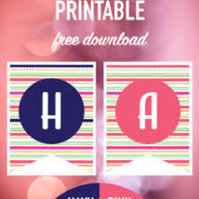 Design your very own printable & online happy birthday cards. Birthday Banner Printable Free Download Ideas For The Home