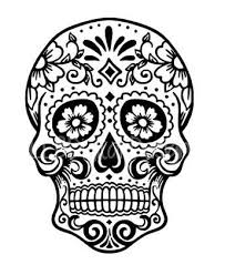 Art with edge sugar skulls. Coloring Pages Skulls
