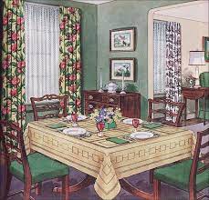 1950s Traditional Dining Room Decor 1950s Decor Retro Home Decor