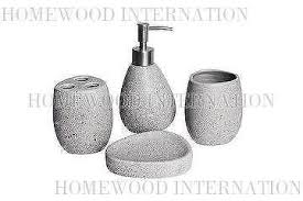 There are so many ways to make a change in your bathroom. Ceramic Stoneware Bathroom Set Soap Dispenser Tooth Brush Holder Cup Soap Tray Black Bathroom Accessory Sets Home Kitchen Bathroom Accessories Home Kitchen
