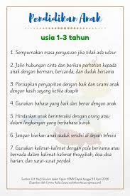 Keterangan hadits yang relevan ditemukan bahwa perkembangan anak merentang dari lahir hingga usia puberbas yang ditandai dengan ihtilam. Hadits Tentang Pendidikan Anak Usia Dini Gambar Islami