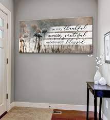 Christian Wall Art So Very Thankful V21 Wood Frame Ready To Hang Family Wall Art Christian Wall Art Home Wall Art