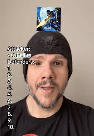 He has awoken. #fyp #cthulhu #videogames #gamecharacter  #defendersvsattackers