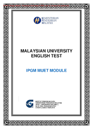 'graduating with a degree can help one's future' ii. Pdf Muet Module Faizal Roslan Academia Edu
