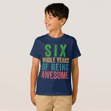 Birthday Shirt Ideas For 6 Year Old Boy 6 Year Old 6th Birthday Shirt Boy Girl Kid Zazzle Com Birthday Shirts Birthday Boy Shirts Kids Tshirts