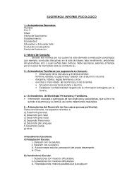 Sugerencia Informe Psicologico1 Antecedentes Generales Nombre R U T Edad Fecha De Nacimiento Establecimiento Escolaridad Dsm Iv Linkedin Profile Primer