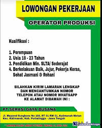 Check spelling or type a new query. Lowongan Kerja Sebagai Penjahit 2021