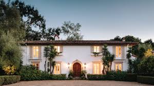 Beautiful modern spanish house with courtyards and pool. Spanish Colonial Style Santa Barbara Architectural Digest