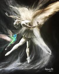 De la serie “LA DANZA DEL COLIBRÍ” #ladanzadelcolibrí art by  @luz.maria.ori_artist aperturando en octubre mes del #colibri #colibrí  #ladanzadelcolibrí #colibri #colibriart #ballet #danza #luzmariaori  #luzmaríaori #luzmariaoriartist #luzmariaoriartwork ...