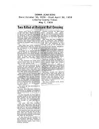 Liberty County Obituaries