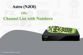 Cara reset new installation setting problem. Njoi Astro Channel List With Number 2021 E Channellist