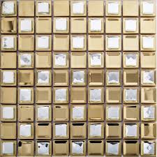 $16.99 $10.99 ($11.33 per sq ft) Tst Stainless Steel Mosaic Tile Yellow Metal Tiles With Porcelain Basement Kitchen Backsplash Tiles Bathroom Wall Art