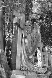 Dracula Friedhof Highgate Cemetery Ausflug Ab London Friedhofs Statuen Engelstatuen Und Friedhofsengel