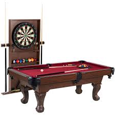 Softer tips absorb impact for greater spin. Barrington 90 Ball And Claw Leg Billiard Pool Table With Cue Rack And Dartboard Set Walmart Com Walmart Com
