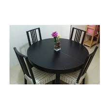 Check spelling or type a new query. Reserved Ikea Bjursta Black Brown Extendable Round Dining Table With 4 Ikea Borje Black Brown Chairs Furniture Home Living Furniture Tables Sets On Carousell