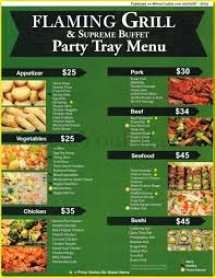 Flaming Grill Supreme Buffet Latest Buffet Ideas