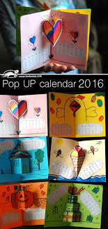 Calendar 2016 Pop Up Book Pop Up Art Pop Up Book Diy Pop Up Book