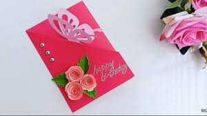 This video shows ideas on how to make greeting cards. How To Make Butterfly Birthday Card Birthday Card Youtube
