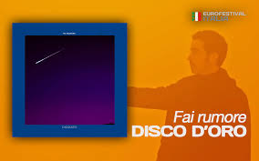 You make noise) is a song written and performed by italian singer diodato. Eurovision 2020 Fai Rumore Di Diodato E Disco D Oro