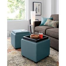 Leather storage coffee table ottomans & benches can fit so well in different rooms, this opens up many storage options. Stow Ocean 17 Leather Storage Ottoman Reviews Crate And Barrel