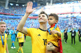 See you in a month! Footballers Wags Kids Thomas Meunier And His Son Landrys Celebrates