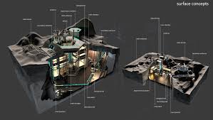 Artstation Moon Base Concepts Sebastian Luca In 2020 Concept Space Games Moon