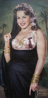 هند رستم بريشة وليد ياسين Egyptian Actress Egyptian Beauty Egypt Art