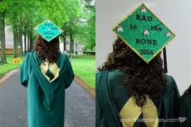 Design your grad cap on a flat surface first Decorated Graduation Cap Spot Of Tea Designs