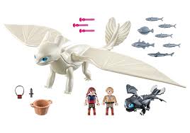 Light fury dragon coloring pages. Playmobil 70038 Light Fury With Baby Dragon And Children Kids Time