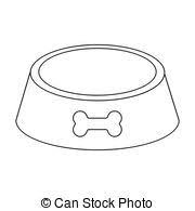 Black And White Bowl Clipart Outlined Empty Dog Bowl Dog Bowl Clipart Black And White Clipart Black And White Dog Bowls Black And White Dog