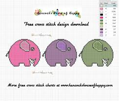 There's a wide range of patterns to suit cross stitchers of all levels from beginner to advanced. Hancock S House Of Happy Free Simple Cute Little Elephant Sampler Cross Stitch Pattern To Download