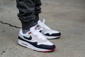 Nike Air Max 1 Anniversary Obsidian On Feet Sneaker Review Nike Air Max Nike Types Of Shoes Men