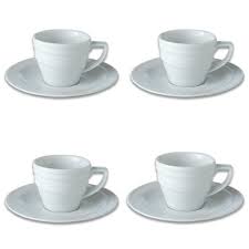 10 strawberry street rb0428 classic white 3 oz. Berghoff Essentials 3 5oz Porcelain Espresso Cup Saucers Set Of 4 Target