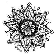 Flower 105 By Pinkcurls D2iy1pv Jpg 893 895 Flower Henna Lotus Flower Drawing Henna Flower Designs