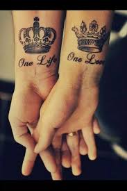 One Life One Love Couple Tattoos Tatouage Amour Eternel Tatouage Couple Tatouage Complementaire