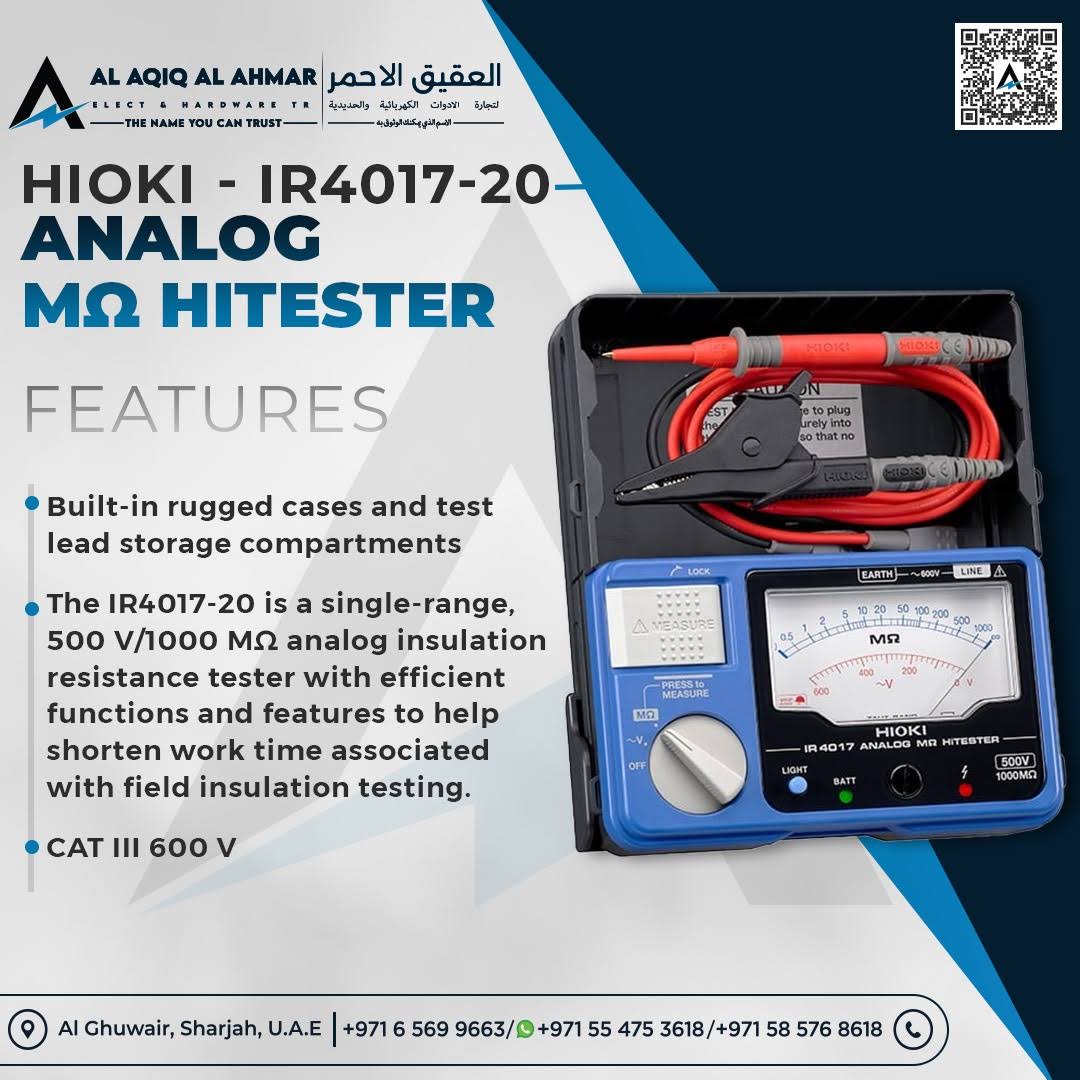 HIOKI ANALOG INSULATION TESTER IR4017-20 product image
