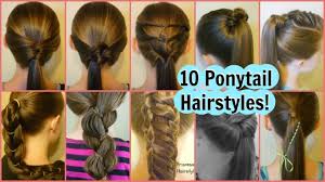 Maybe you would like to learn more about one of these? 10 Easy Ponytail Ideas 2 Weeks Of Ponytail Hairstyles For School Youtube